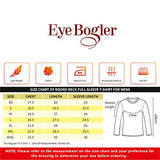 Eyebogler Regular Men'S Cotton Red-White Designer T-Shirt (Xxl-Eb1T67-Wrwh_Xx-Large)