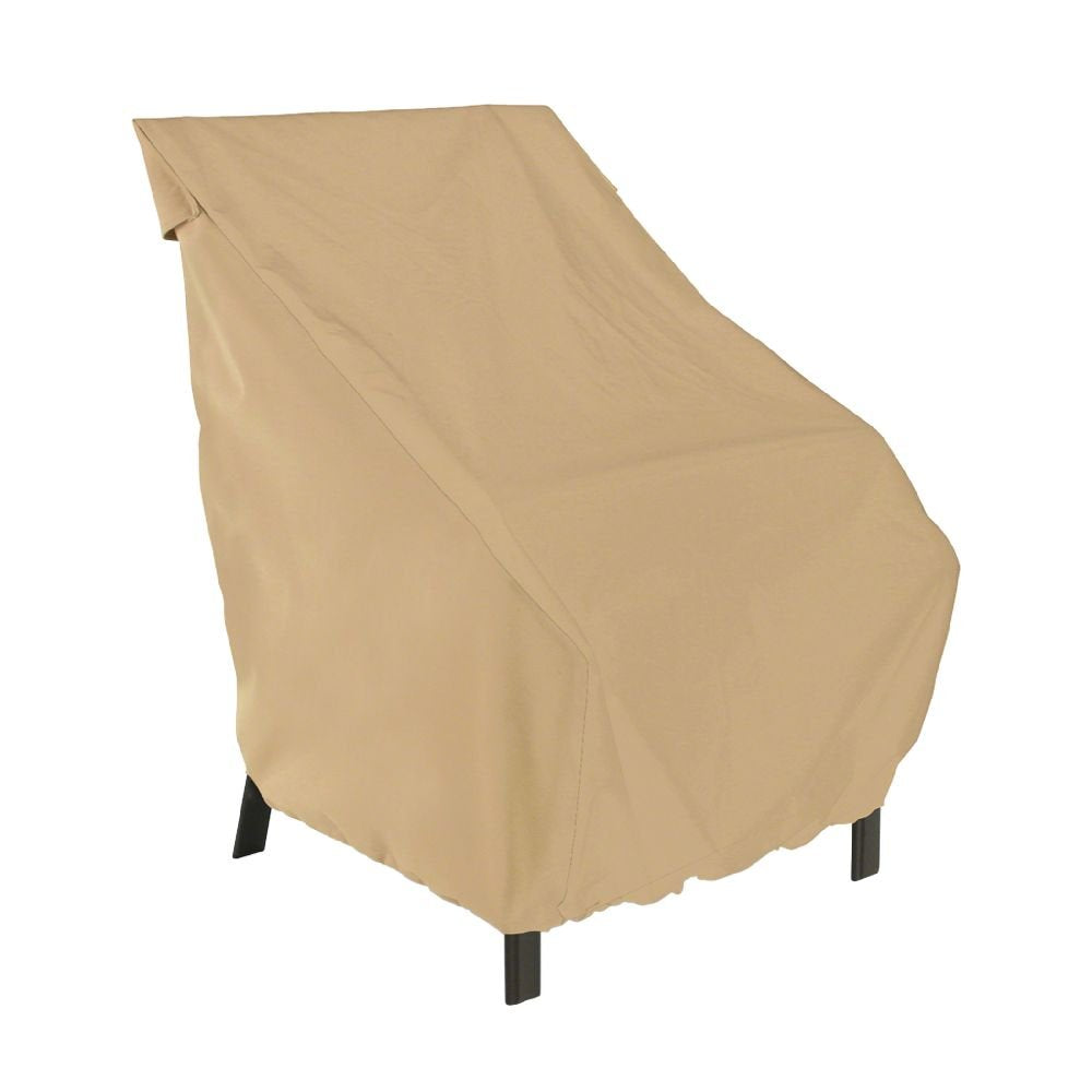 Classic Accessories 58932 Terrazzo High Back Patio Chair Cover,Sand,High Back Dining Chair