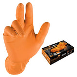 Bob Dale Gloves 9916100BL Grippaz Orange Nitrile Disposable 6Mil Box,