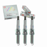 3 pc NGK Laser Iridium Spark Plugs compatible with Smart Fortwo 1.0L L3 2008-2015