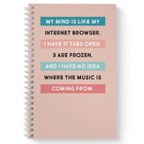 Gotcha Covered Notebooks Softcover Internet Browser 5.5 X 8.5 Humorous Spiral Notebook/Journal, 120 Daily Planner Pages, Durab