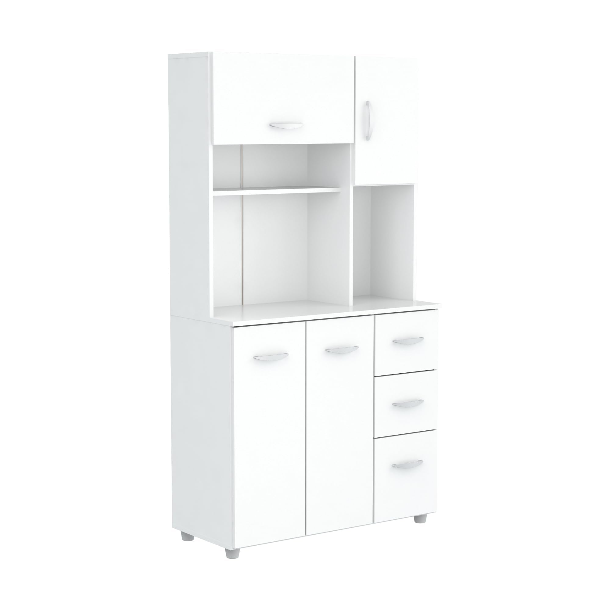 Inval America 4 Door Microwave Storage Cabinet, 1535 X 3504 X 6614, White
