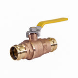 Midline Valve 310R112NL Brass Full Port Press Ball Valve 11/2 inch