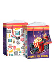 Pack of 10 Movie theme Birthday Return Gift Paper Bags|Made in India|Movie theme carry bag (12x8x4 inch)