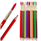 Shivom 2In1 Watercolour Pencil And Paintbrush Set, 12 Count, Hardened Core, Poplar Wood Holder, Transparent Watercolour Effect