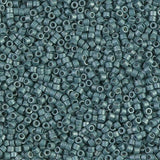 Miyuki Delica 11/0 Cylinder Seed Beads - Galv Matte Dk Aqua - DB1172 5 Grams