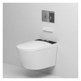 MEJE #MZE014P - Intelligent Wall-Hung Toilet, One-piece Elongated Smart Toilet with Bidet Built in,Heated Seat, Warm Air Dryer,A