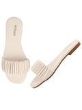 Shoetopia Girls Girls-Flat-275 White Flat Sandal - 7 Uk (Girls-Flat-275-White),White,7,B0CQK3RRZQ
