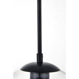 Living District Baxter 1-Light Mid-Century Metal Pendant In Black