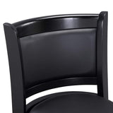 Boraam Augusta Counter Height Swivel Stool, 24-Inch, Black