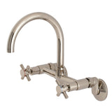 Kingston Brass Ks414Pn Concord Kitchen Faucet, 7-1/16 In Spout Reach, Polished Nickel