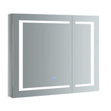 Fresca Spazio 36 Wide X 30 Tall Bathroom Medicine Cabinet W/Led Lighting & Defogger