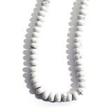 5x8mm Natural Rondelle Stone Beads Howlite Semi Precious Abacus Beads Handmake Gemstone for Jewerly Making DIY Bracelet Necklace
