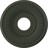 Ekena Millwork 13OD x 3 1/2ID x 3/4P Berkshire Thermoformed PVC Ceiling Medallion (Fits Canopies up to 5 3/4), UltraCover Satin 