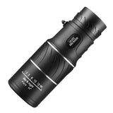 Toddmomy High Definition 16X52 Night Vision Monocular Telescope for Adults Portable Low Light Viewing Device Black for Travel St