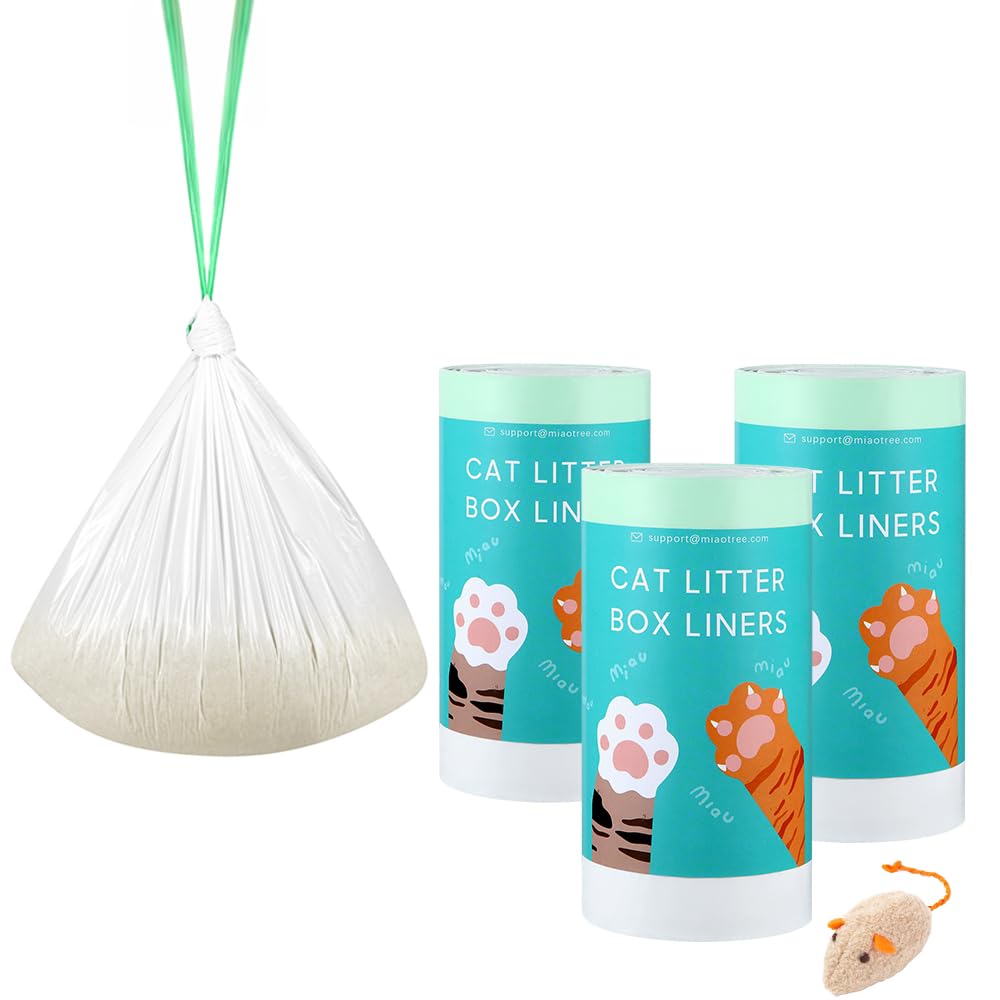 60 Count Automatic Cat Litter Bags Liner Compatible with CAITELINCE, Pet Supply Self-Cleaning Cat Litter Box Replacement Liners 