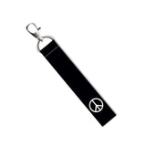 Signoogle 1 Pcs Peace Logo Theme Lanyard Tag With Swivel Lobster For Gift Luggage Bags Purse Backpack Laptop Bags L X H 5 X 0.8 