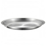 ATORSE Silver SilverToned Mesh Sieve Smooth Surface Stainless Steel Plate Round Shape Stainless Steel Bowl, CutEdge Round Pan