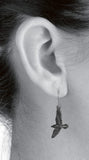Alchemy Gothic Black Raven Earrings Fashion Jewelry