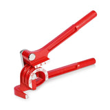 Flexzion Tube Bender Tool - Manual OD Tubing Bending 3 Size 1/4 5/16 3/8 180 Degree Lever Type Heavy Duty Bend Copper Brass Alum