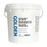 Extra Heavy Gel Matte by GOLDEN, 128 fl. oz. Jar, Professional Acrylic Gel Medium, SemiTransparent