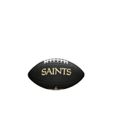 WILSON Sporting Goods NFL New Orleans Saints Team Logo Football , Black, Mini Size