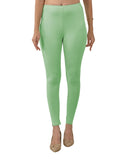 Lyra Women Solid Premium Cotton Ankle Length Leggings | Mid-Waist | Fashionwear