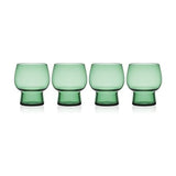 Mikasa Phoebe Double Old Fashioned Beverage Glass, Set of 4, Sage