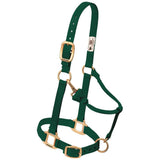 Weaver Leather Original Adjustable Nylon Horse Halter, Weanling/Pony, Hunter Green