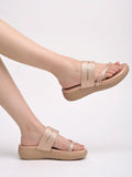 Shoetopia Embellished Rose-Gold Platfrom Heels For Women & Girls /Eu41,Golden,8,B0DFVGRWBK
