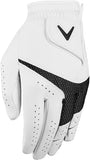 Callaway Golf Weather Spann Glove (Worn on Left Hand, Ladies, Medium, White (2-pack))