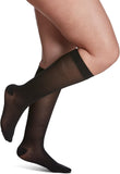 SIGVARIS Womens Style Sheer 780 Closed Toe CalfHigh Socks 1520mmHg Black Small Short