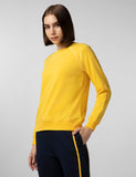 Fyltr Women'S Solid Color Raglan Sweatshirt With Full Sleeve - Round Neck | Contrast Flatlock Stitch Detailing | Casual Winterwear For Women Mellow Yellow,Mellow Yellow,Mellow Yellow,M