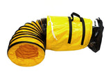 OdorStop Flexible Duct in Various Sizes and Lengths with Connecting Belt, 14in by 25ft