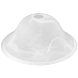 Golhom 12 White Alabaster Glass Lamp Shade, Lipless Glass Lamp Dome, Fixture Replacement Globe for Floor Lamp, Pendant Light