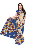 Tamaira Fashion Womens Plain Cotton Saree (2158_Blue)