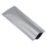 100 Pcs (Outer Size 1.57x4.33 inches) Coffee Food Storage Heat Sealable 3.34mil Mylar Pure Foil Bag Vacuum Pouch for Sampling Pa