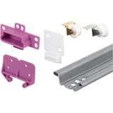 PrimeLine R 7125, Metal, 221/2 in. Long Drawer Track Repair Kit, Purple