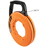 Klein Tools 56341 Electrical Fish Tape / Wire Puller, Stainless Steel with Double Loop Tip, Optimized Housing and Handle, 1/8In