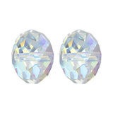 24pcs Adabele Austrian 6mm Faceted Rondelle Crystal Beads Clear AB Compatible with Swarovski Crystals Preciosa