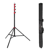 Flashpoint Pro Air-Cushioned Heavy-Duty Light Stand (Red, 13 ')