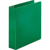 Business Source 28558 Round Ring Binder 2Inch Capacity 11Inch x81/2Inch Green