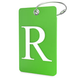 Luggage Tag Initial - Fully Bendable Tag w/Stainless Steel Loop (Letter R)