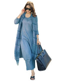 Gosriki Women'S Rayon Blend Straight Solid Kurta With Pant & Dupatta (Raja Saab Light Blue-Vks01-Gs_5Xl_Light Blue_Xxxxx-Large),Light Blue,5,B0DP2F3YJJ