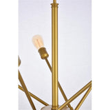 Living District Indoor Modern Home Decorative Bright Ceiling Axel 10 Lights Brass Pendant