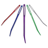 Tusmad 5 Pcs Large Eye Yarn Needles Aluminum Darning & Tapestry Needle Set With Bent Tips For Crochet, Knitting, Quilting, Weav