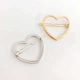 10 Pcs Hollow Smooth Love Heart Hair Pins Clip - Fashion Cute All-Match Hairpin Side Clamp Liu Hai Horse Tail Clip for Women Lad