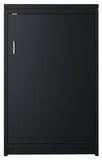 Summit Appliance CWC5ADA 21.5 Wide Trash Cabinet, Black; ADA Compliant Height; RHD Swing Door; 2 Counter Holes; 4 Leveling Legs;