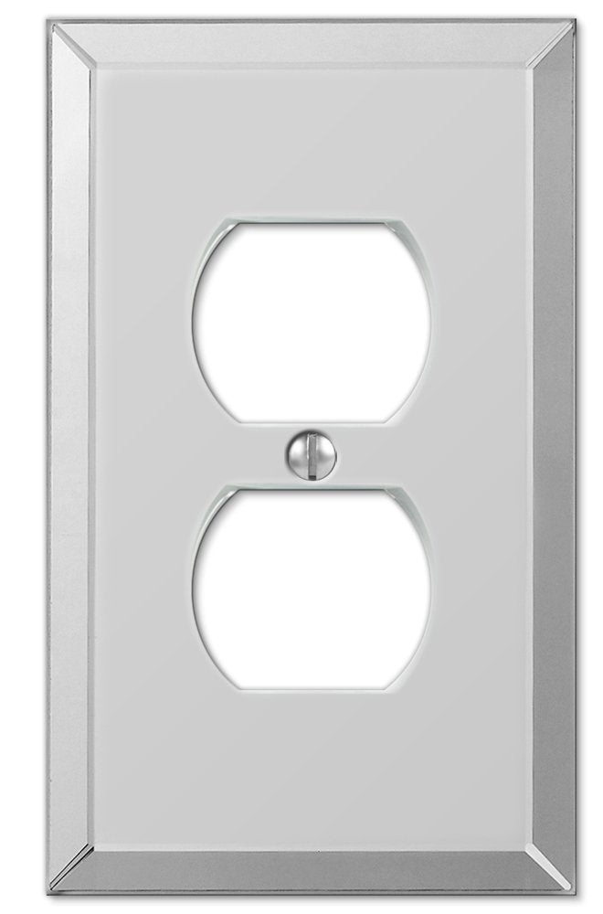 Amerelle 66D Mirror Wallplate, 1 Duplex, Grey