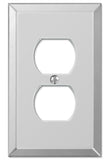 Amerelle 66D Mirror Wallplate, 1 Duplex, Grey